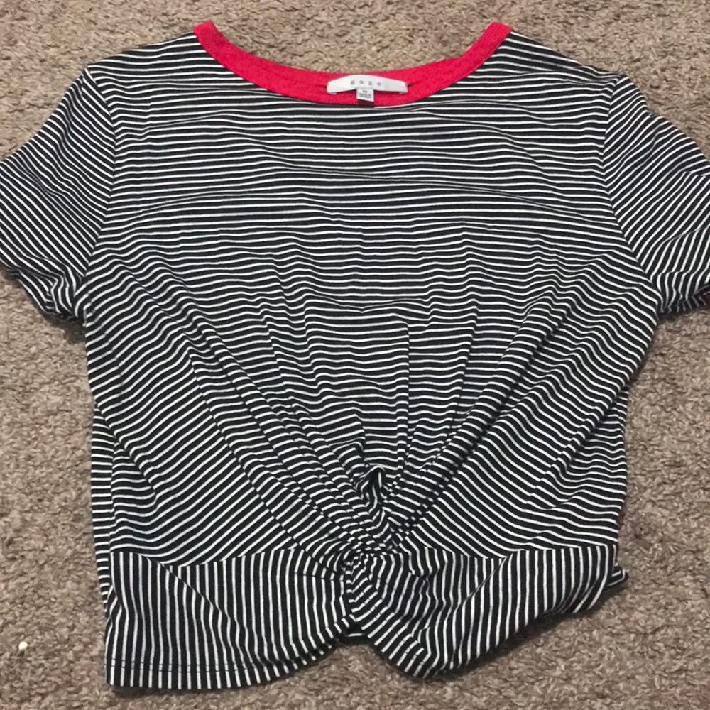Striped crop top